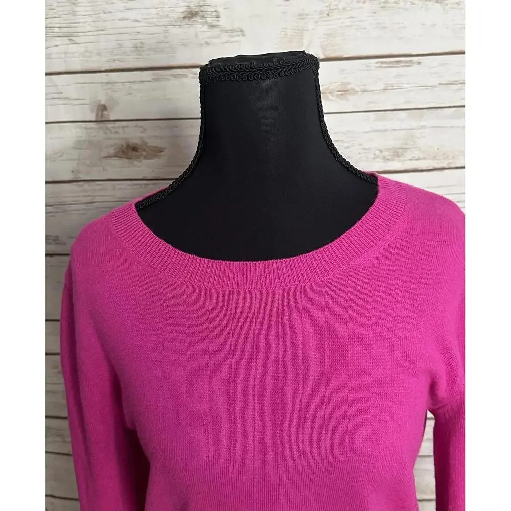 J.Crew Mercantile Teddie cotton/wool crew neck long sleeve sweater Size Small